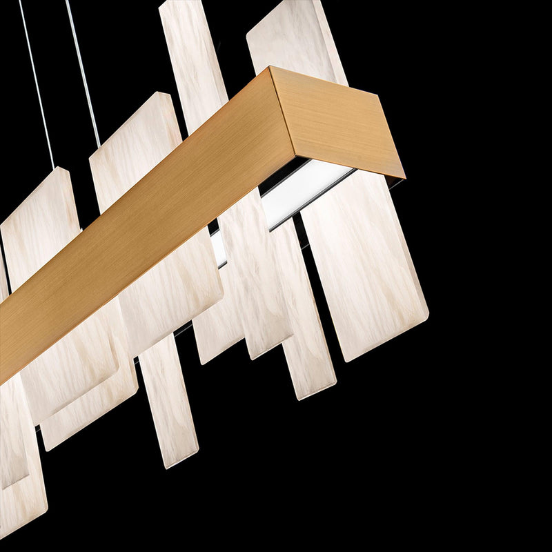 Aged Brass Acropolis Linear Suspension by Modern Forms