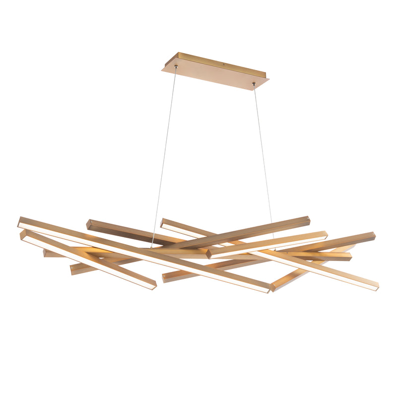 Parallax Linear Suspension - Aged Brass