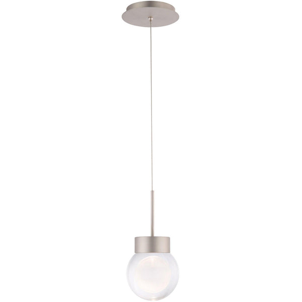 Satin Nickel Double Bubble Pendant Light by Modern Forms