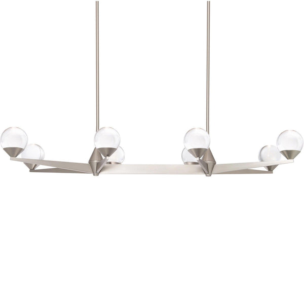 Satin Nickel Double Bubble Linear Suspension by Modern Forms