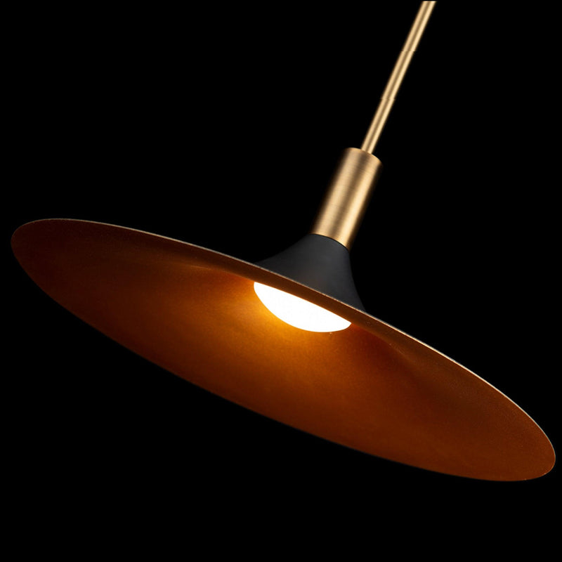 Black/Gold/Aged Brass Cochere Pendant Light by W.A.C. Lighting