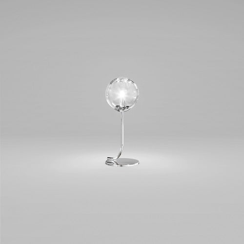 PUPPET TABLE LAMP BY VISTOSI, COLOR: WHITE, FINISH: CHROME, , | CASA DI LUCE LIGHTING