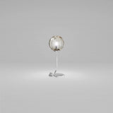PUPPET TABLE LAMP BY VISTOSI, COLOR: SMOKY, FINISH: CHROME, , | CASA DI LUCE LIGHTING
