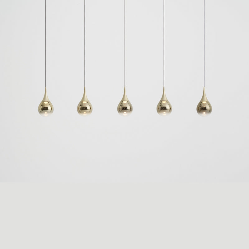 Paopao P12 Chandelier By Seed, Finish: Gold