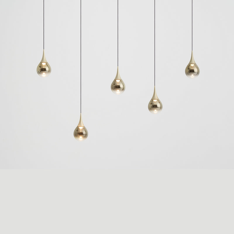 Paopao P12 Chandelier By Seed, Finish: Gold