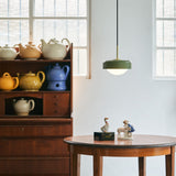 Pensee Pendant By Seed, Finish: Olive Green