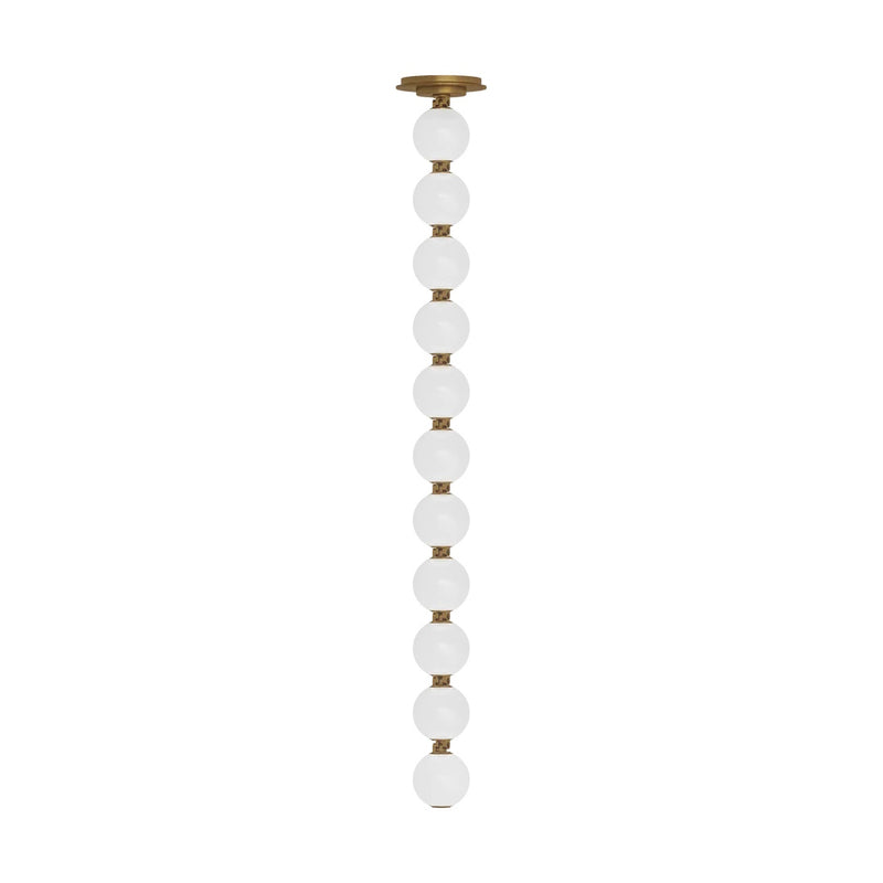 Perle Pendant By Visual Comfort Model, Finish: Natural Brass, Size: Medium