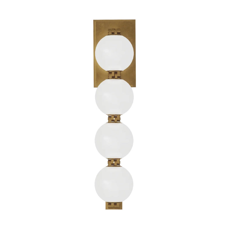 Perle Wall Sconce By Visual Comfort Model, Finish: Natural Brass, Size: Small