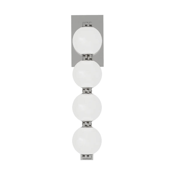 Perle Wall Sconce By Visual Comfort Model, Finish: Polished Nickel, Size: Small