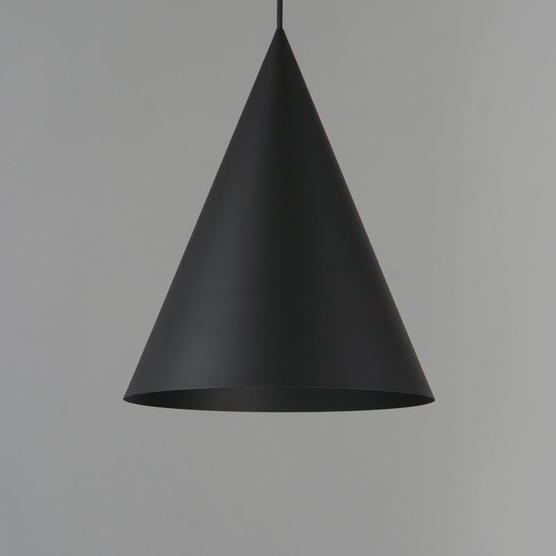 Pitch Pendant Light By ET2 Small Black Finish