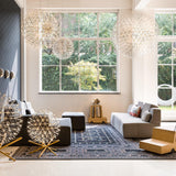 Stainless Steel Raimond II Suspension in Living Room