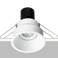 White Raul 10 UGR Recessed Optic Downlight by Flexa Lighting