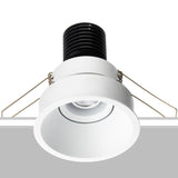 White Raul 10 UGR Recessed Optic Downlight by Flexa Lighting