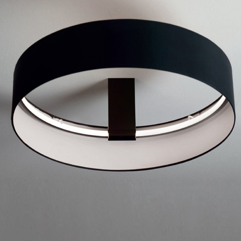 Radar Ceiling Light By Egoluce- Black With White Interior Small Hanging on Ceiling