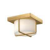Regalo Ceiling Light By Kuzco - Brushed Gold/Opal Glass Small