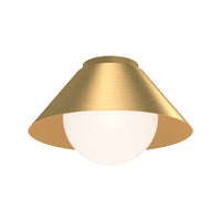 Remy Ceiling Light by Alora Mood - Brushed Gold/Opal Glass
