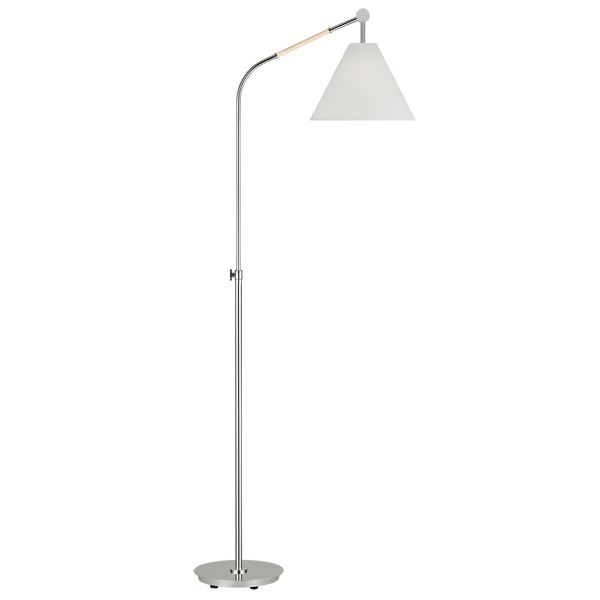 Remy Task Floor Lamp By Aerin-Polished Nickel