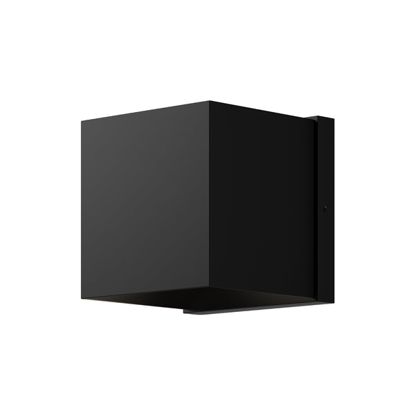 Rene Square Outdoor Wall Light By Kuzco - Black Wall Light