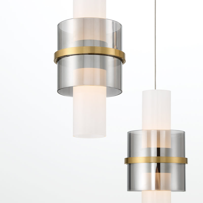 Rola Multilight Suspension By Eurofase - Three Lights Detailed View