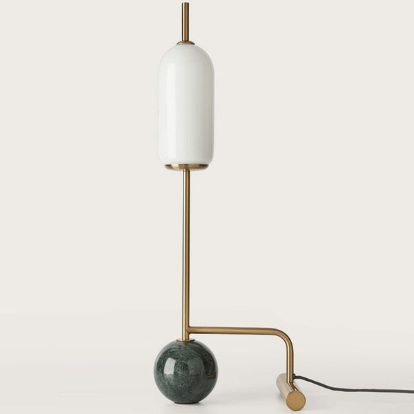 Aged Gold-Green Marble Funn Table Lamp by Aromas Del Campo