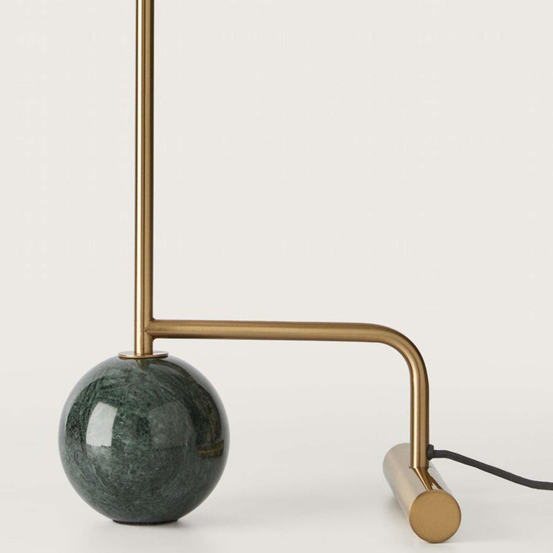 Aged Gold-Green Marble Funn Table Lamp by Aromas Del Campo