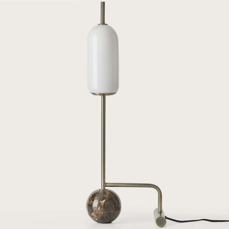 Bronze-Brown Marble Funn Table Lamp by Aromas Del Campo