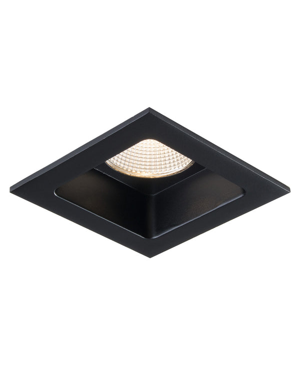 Sigma 2 Square Regressed LED Fixture - Black