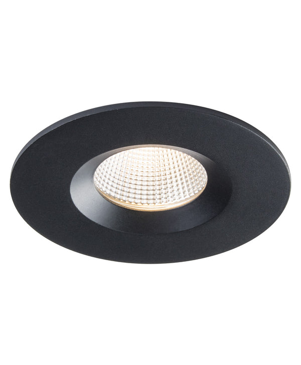 Sigma 2 Round Regressed LED fixture for Wet Locations - Black