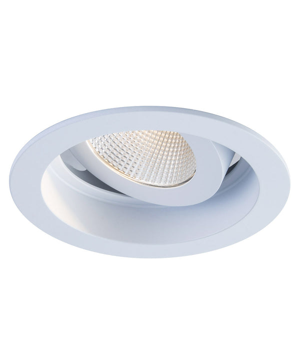 Sigma 2 Round Regressed Gimbal LED Fixture - White