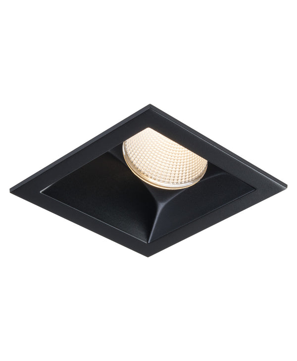 Sigma 2 Square Slope Ceiling, Wall Wash LED Fixture - Black