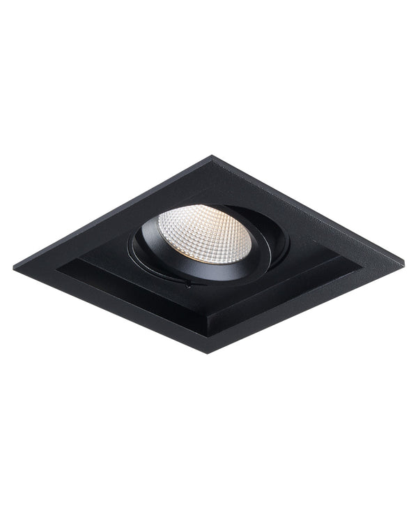 Sigma 2 Square Tilting Gimbal LED Fixture - Black