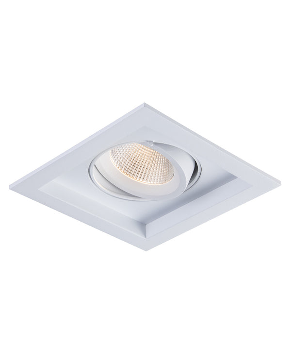 Sigma 2 Square Tilting Gimbal LED Fixture - White