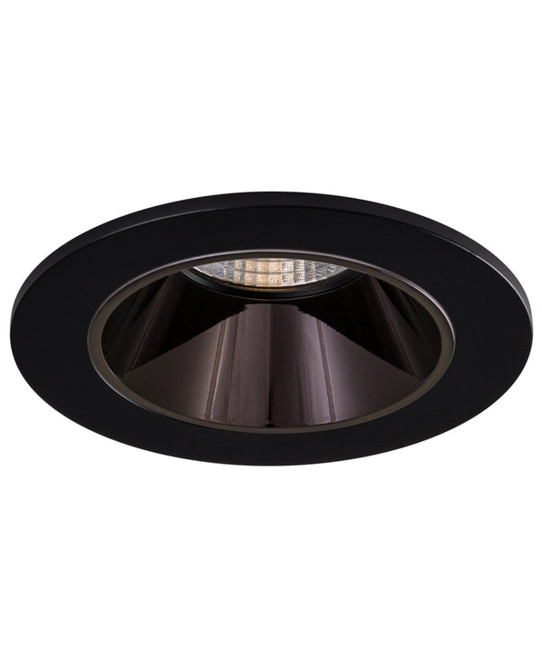 Sigma 2 Round Deep Regressed LED Fixture - Black