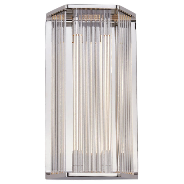 Sabre Wide Wall Light By Alora, Finish: Polished Nickel