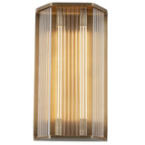 Sabre Wide Wall Light By Alora, Finish: Vintage Brass