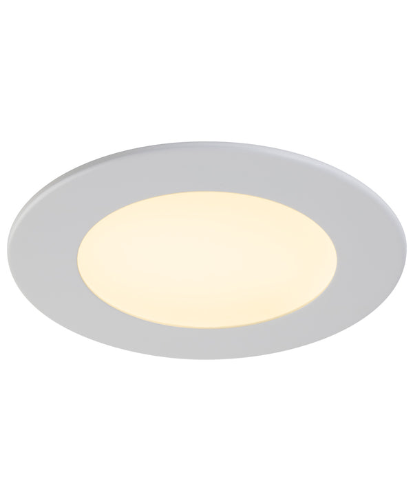 4” Round LED Slim Profile Recessed Downlight - White