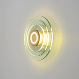 Natural Aged Brass Stratum Wall/Ceiling Light by Studio M