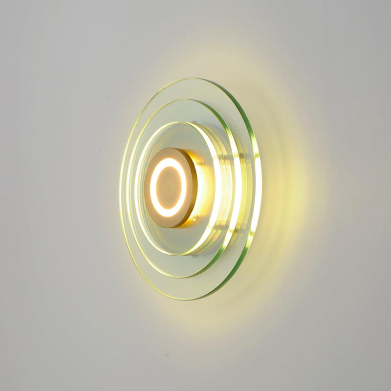Natural Aged Brass Stratum Wall/Ceiling Light by Studio M