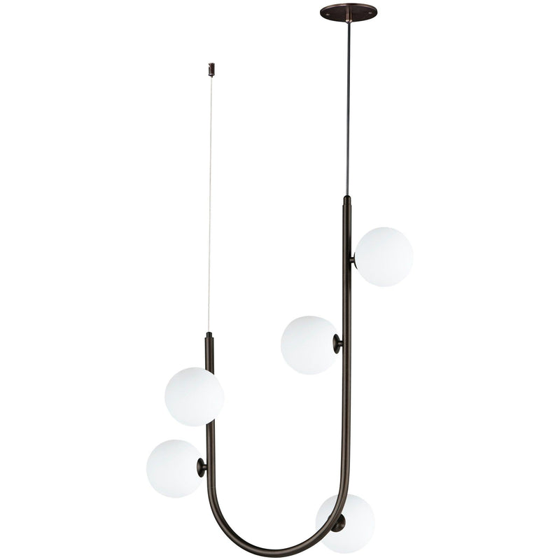 5 Light-Brushed Bronze Contour Pendant by Studio M