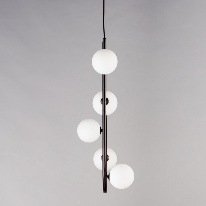 5 Light-Brushed Bronze Contour Pendant by Studio M