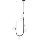 6 Light-Brushed Bronze Contour Pendant by Studio M