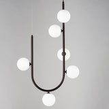 6 Light-Brushed Bronze Contour Pendant by Studio M