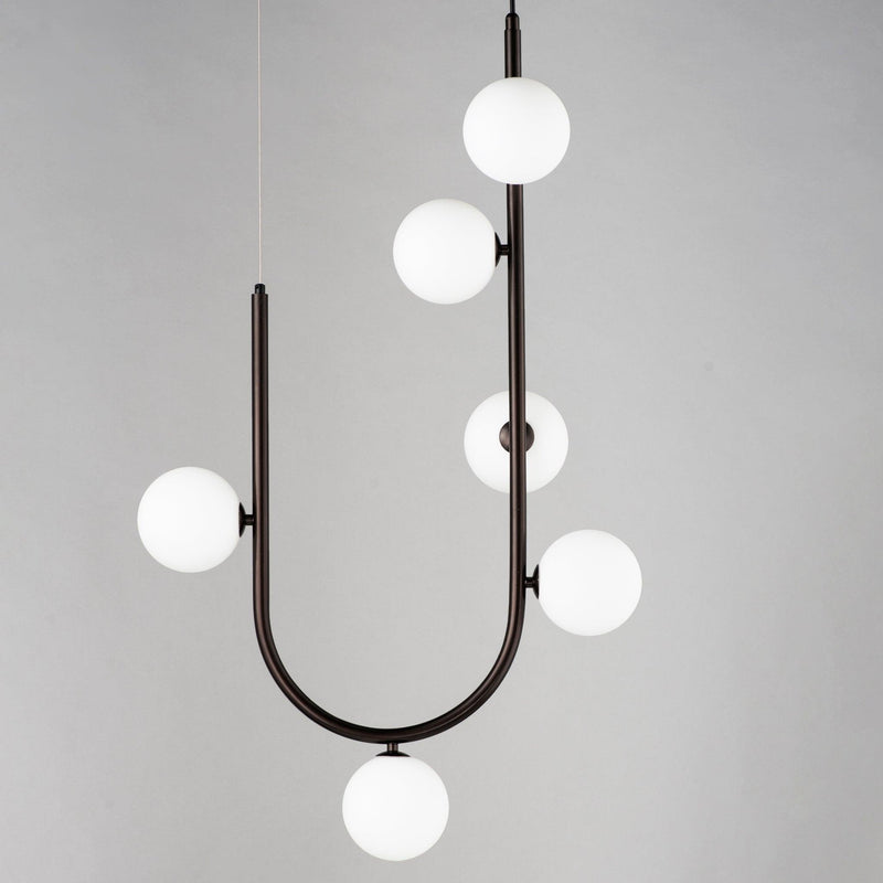6 Light-Brushed Bronze Contour Pendant by Studio M