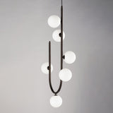 6 Light-Brushed Bronze Contour Pendant by Studio M