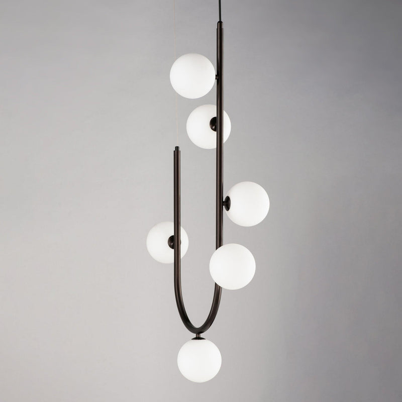 6 Light-Brushed Bronze Contour Pendant by Studio M