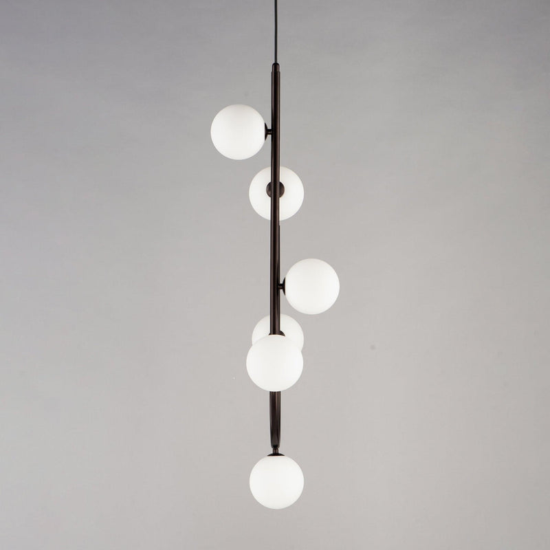 6 Light-Brushed Bronze Contour Pendant by Studio M