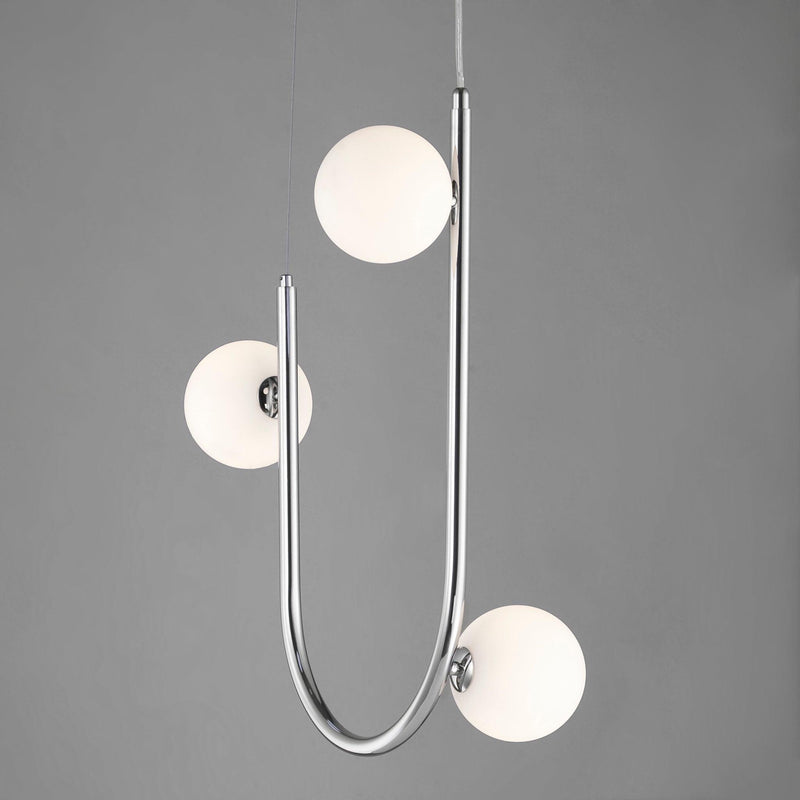 3 Light-Polished Chrome Contour Pendant by Studio M