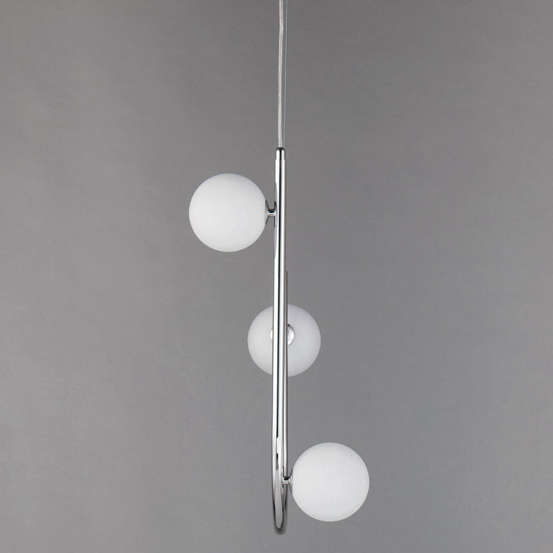 3 Light-Polished Chrome Contour Pendant by Studio M