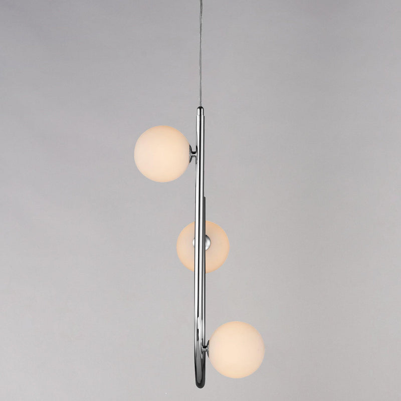 3 Light-Polished Chrome Contour Pendant by Studio M