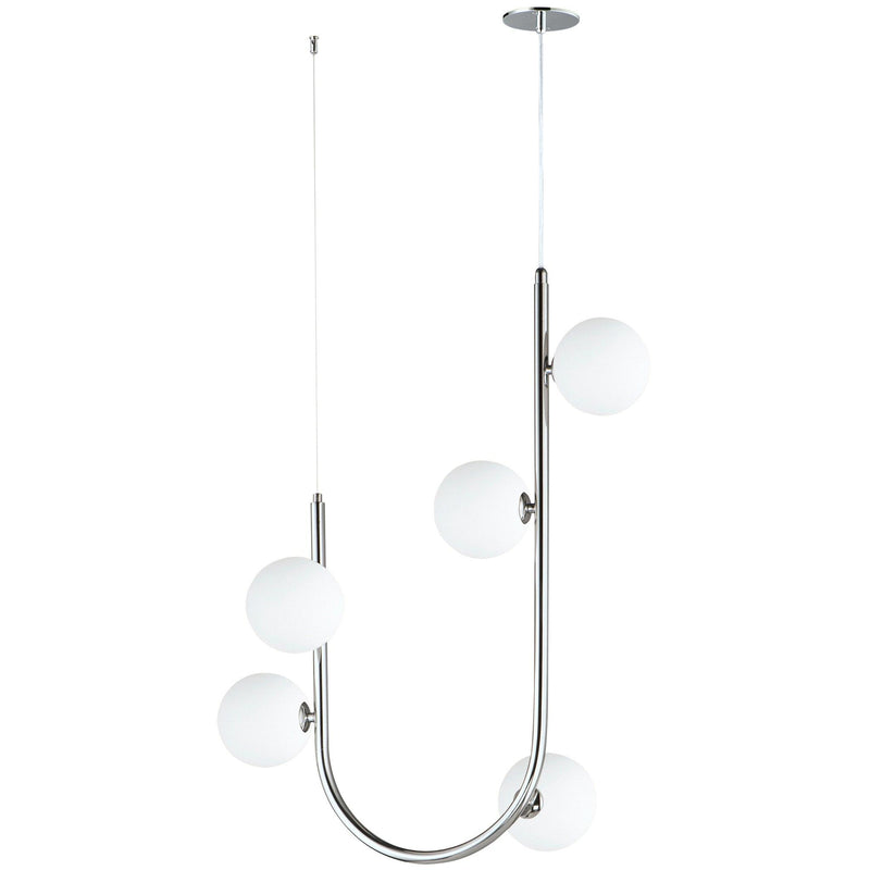5 Light-Polished Chrome Contour Pendant by Studio M